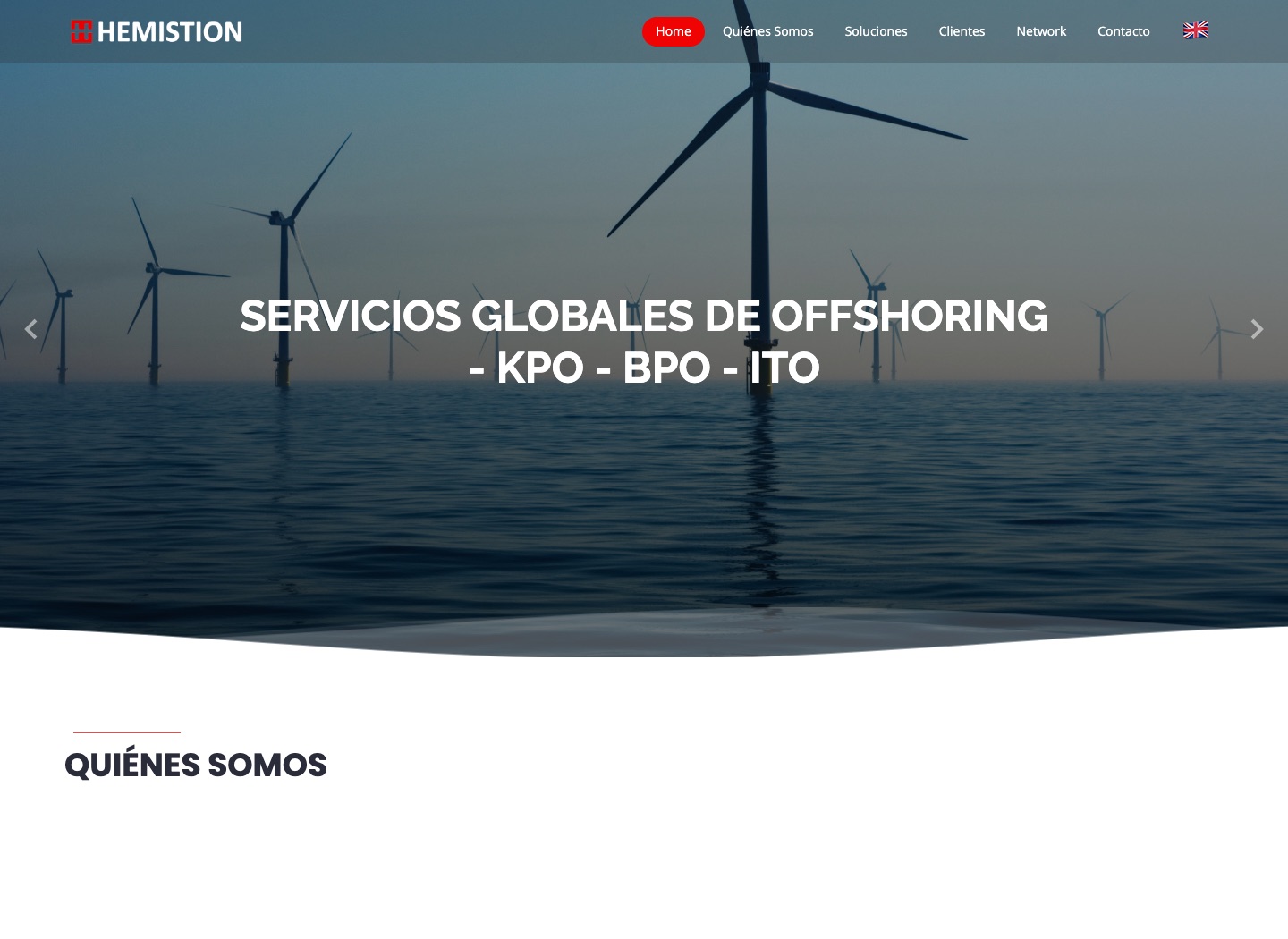 Captura del sitio web de Hemistion
